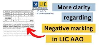 More clarity regarding LIC AAO NEGATIVE Marking