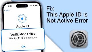 How to Fix 'Verification Failed This Apple ID is Not Active Error' on iPhone!