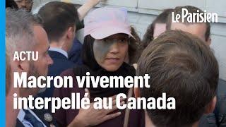 « Le Hamas est un mouvement de résistance » : l'échange tendu entre Macron et des manifestants