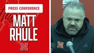 Nebraska head coach Matt Rhule talks after NU’s 13-10 loss at Iowa I Nebraska Football I GBR