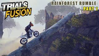 Trials Fusion – Rainforest Rumble (Part 1) Platform Bike Racing | 3 Tracks: Time Trials #gaming #PS4