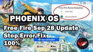 Fixed- Free Fire Has Stopped Working problem OB30 in Phoenix OS In NewUpdate BlackScreen Problem