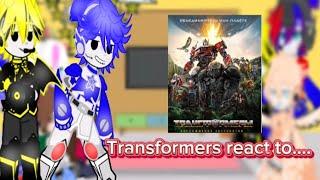 {rus/eng}Transformers reaction The Rise of the Beast Bots on tik tok{1/?}Реакция трансформеров на тт