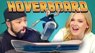 ADULTS REACT TO THE HOVERBOARD (ft. Eliza Taylor)
