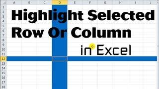 Excel VBA Tips n Tricks #17 Highlight Selected Row or Column