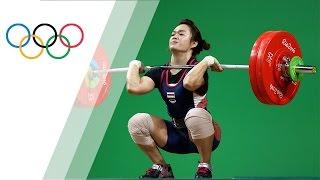 Thai weightlifter sets Olympic Record in Women's 58kg Weightlifting