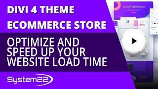 Divi 4 Ecommerce Optimize And Speed Up Your Website Load Time 
