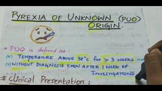 Pyrexia of Unknown origin (PUO) | Microbiology | Handwritten notes