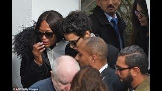 Emotional Naomi Campbell bre4ks d0wn in te4rs as she attends the funer4l of  Azzedine Alaïa