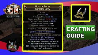 POE Crafting Guide | Elemental Crit Claw | Cold Claw