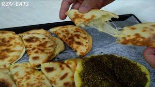 ZAATAR & CHEESE MANAKISH #zaatar #manakish