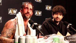 CM PUNK SHOOTS ON COLT CABANA, ADAM PAGE, AEW EVPS & MORE--- AEW ALL OUT 2022 MEDIA SCRUM