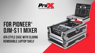 Flight Case for Pioneer DJM-S11 Mixer with Sliding Laptop Shelf