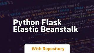 python flask elastic beanstalk