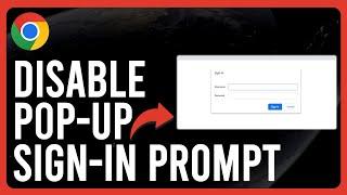 How to Disable the Google Pop-Up Sign-in Prompt (How to Get Rid of Sign in Required Pop Up)