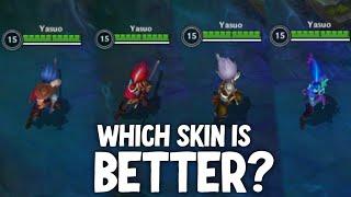 [ WILD RIFT ] All Yasuo Skins Comparison ( ULTRA HIGH GRAPHICS ) - Hazue