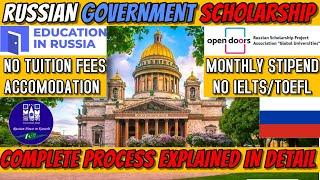 HOW TO WIN RUSSIAN GOVERNMENT SCHOLARSHIP | EDUCATION IN RUSSIA SCHOLARSHIP | EXPLAINED IN DETAIL