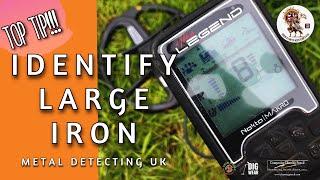 TIP On How To Identify LARGE IRON #noktalegend #noktascore #metaldetector