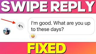 Instagram Message Swipe Reply Not Working| Instagram Quick Reply 2023