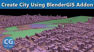 Blender GIS Addon - Create a City Quick and Easy