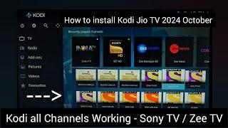 How to install kodi Jio TV with all channels working 2024 | ~Msk #sonytv #zeetv #jiotv #kodi