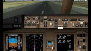 Aerosoft Ibiza X Boeing 777-200 landing at RWY 24 at LEIB (Ibiza)