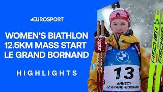 Selina Grotian Gets Sensational Win In Le Grand Bornand  | World Cup Biathlon Highlights