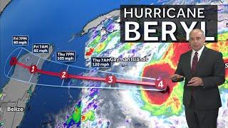 Beryl set to slam Mexico on Friday and enter the Gulf this weekend, Alabama weather gets stormy w...