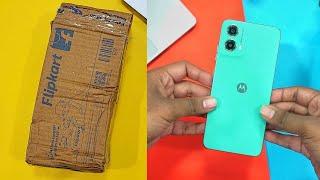 Moto G45 5G Flipkart Retail Unit - Unboxing and First Impressions (Green Colour)