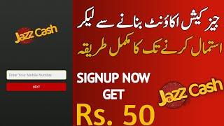 How to create Jazzcash Mobile Account 2021 ||Jazzcash Account Banane ka Tarika 2021