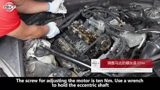 How to install a eccentric shaft servo motor of BMW N20
