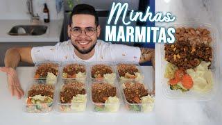 COMO PREPARO MINHAS MARMITAS PRA SEMANA | CARDÁPIO COMPLETO, FÁCIL E SAUDÁVEL