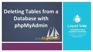 Deleting Tables from a Database with PhpMyAdmin