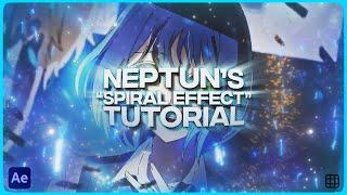 「NEPTUN'S SPIRAL EFFECT 」After Effects「TUTORIAL」4K (NEPTUN'S FREE EDIT PACK 3 RELEASE)