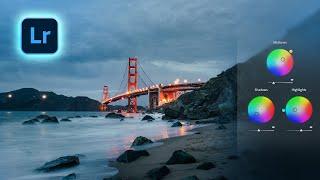 How to COLOR GRADE Moody Blue Hour Photos in Lightroom