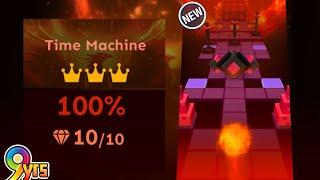 Rolling Sky Time Machine 100% 3Crowns 10Gems 3Stars 9th Anniversary Level [OFFICIAL]