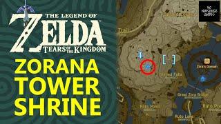 Zorana Skyview Tower Shrine Location in Zelda ToTK - How to Reach Shrine Under Upland Zorana Tower