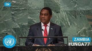  Zambia - President Addresses United Nations General Debate, 77th Session (English) | #UNGA