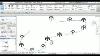 Array an object along a path in Revit by using Dynamo