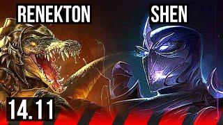 RENEKTON vs SHEN (TOP) | Legendary, 11/2/2, 500+ games | KR Master | 14.11