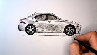 Как нарисовать машину Лексус | How to draw a Lexus car