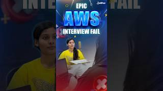 Epic AWS Interview Fail | What Kind of Questions Are Asked in AWS Interviews? | Intellipaat #Shorts