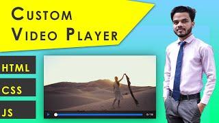 Build HTML5 video player using HTML CSS JS Tutorial | HTML CSS | html5 video player html css