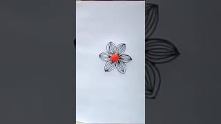 How to draw a flower #art #drawing #shortvideo #shorts