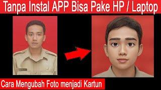 cara edit foto jadi kartun online tanpa aplikasi di hp atau laptop