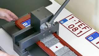 Machine pour plaque d'immatriculation en Aluminium