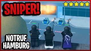 KRIMINELLE SNIPER-GANG gegen die POLIZEI: ANGRIFFE von Dächern!? | Roblox Notruf Hamburg Deutsch