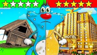 Roblox 1$ vs 100,000,000$ Hotels With Oggy And Jack