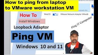 How to PING physical PC to a Virtual PC in VMware Workstation Pro 17?