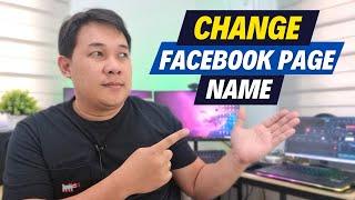 PAANO PALITAN ANG FACEBOOK PAGE NAME | 2023